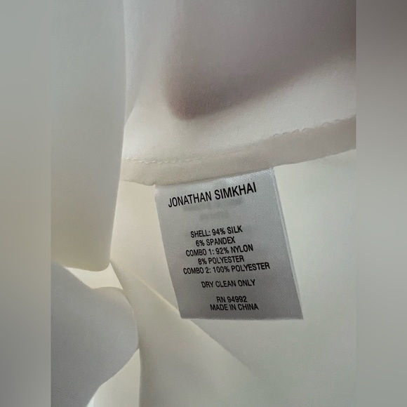 Jonathan Simkhai Erika Ivory White silk Lace Camisole top - Picture 8 of 8